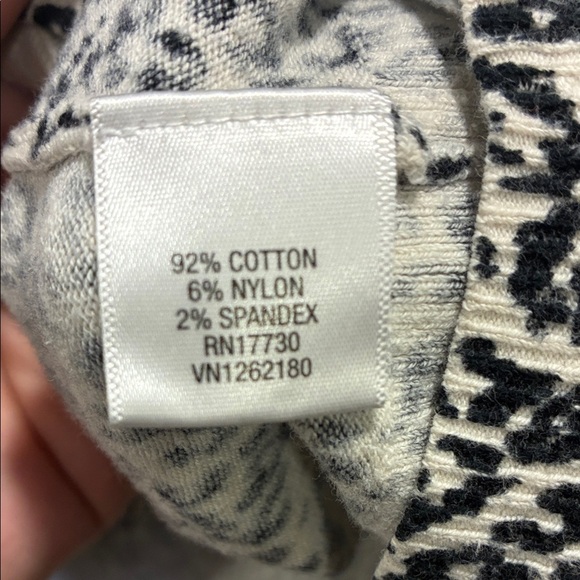 Merona Cotton Leopard Anima Print Button Up Cardigan Sweater Size 3X - Picture 4 of 5